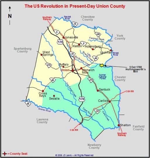 aedanusburke's tweet photo. On this date in 1780 the Schoolhouse Raid near Hollingsworth’s Mill took place in present day Union County South Carolina. 
About 8-10 Whigs surprised a group of approximately 250 tories camped at the schoolhouse. The tories thought they were being attacked by a much larger force and fled into the woods leaving a large amount of supplies behind that would be used to support the American cause. South Carolina had hundreds of small actions like this in 1780 and the two following years.