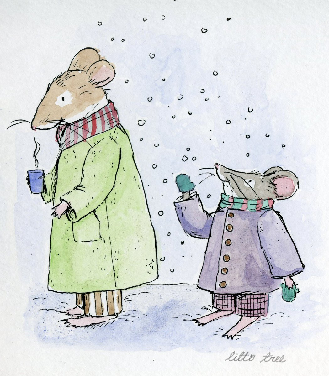 Littotree's tweet photo. I painted this yesterday using watercolor! It’s it lovely. What animal do you like?
#watercolorpainting #illustration‌‌ #mouseillustration #whimsicalart #artistoftwitter https://t.co/W5Lllrd9Eo