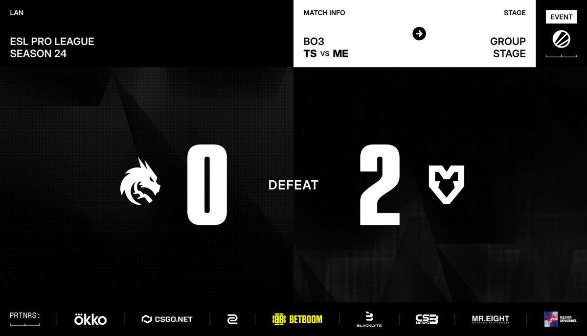 Team__Spirit's tweet photo. 0-2. We fall short this time.

GG WP @mousesports https://t.co/qtITEAk3VU