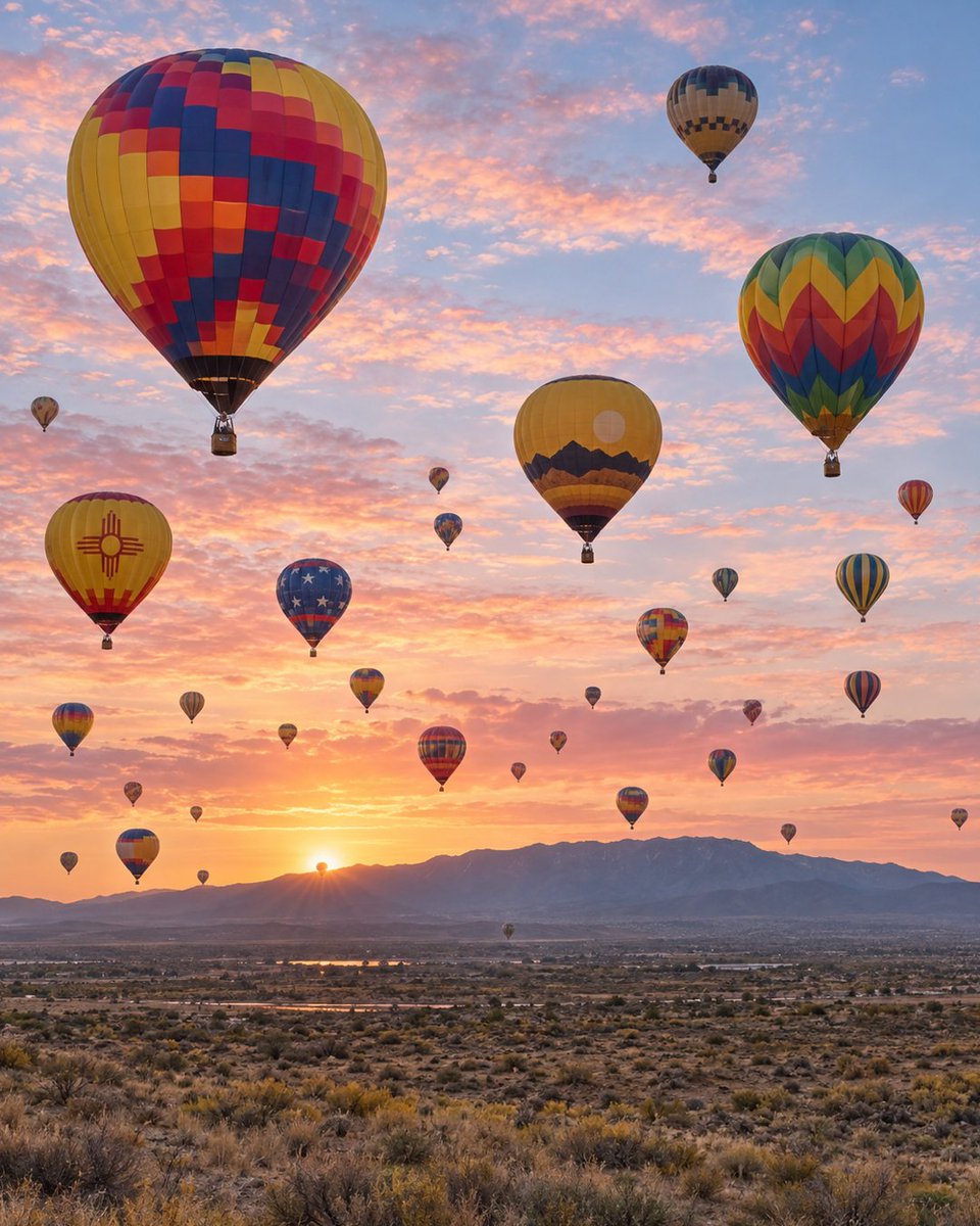 triplife_app's tweet photo. By 7 a.m., hundreds of balloons fill Albuquerque's sky — Balloon Fiesta runs through Oct 11.
When the field clears, TripLife shows up to ten nearby places and can add one to today's trip.
https://t.co/R2lAI0GkDU
#TripLife #TravelPlanning #TravelApp #BalloonFiesta #USA https://t.co/EafQGVZbch