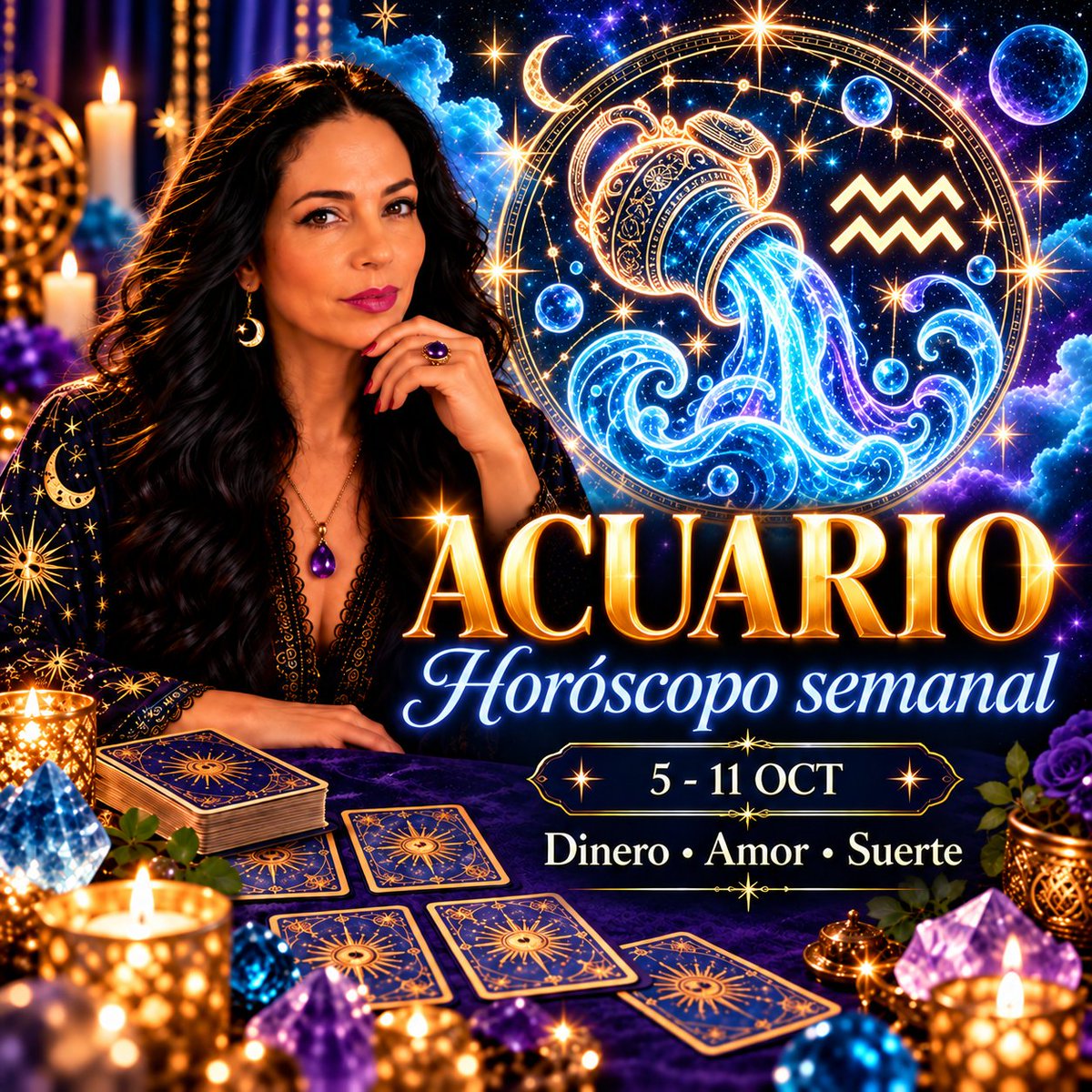 MarisaTarot's tweet photo. ♒ Acuario | 5–11 octubre 2026
Tras unos días de dudas, llegan avances y situaciones que empiezan a fluir. ✨

🎥 https://t.co/1w5FyEZkDI
🔮 Consultas: https://t.co/hKsAgkepY6

#Acuario #HoroscopoSemanal https://t.co/bZXx6HN15r