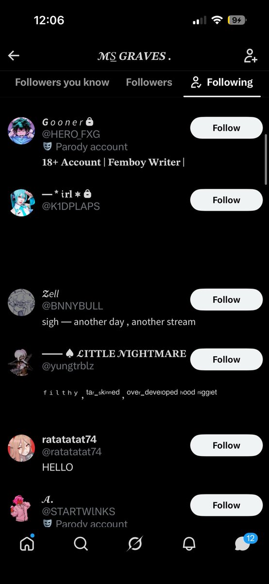 undeadwobble's tweet photo. I hate making posts like this but whatever. 

Both of these people knowingly follow irl minors and I even warned one of them about it . Proof will be in comments and I got 0 response. https://t.co/dVHL78t8xc