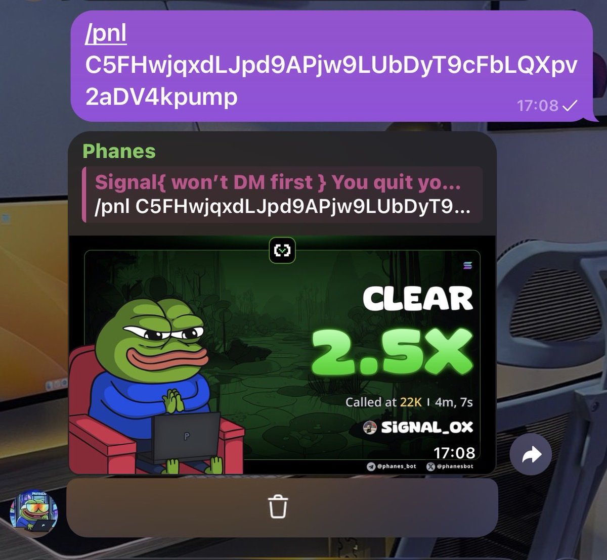 Signal_ox's tweet photo. 2X from my call on $CLEAR

C5FHwjqxdLJpd9APjw9LUbDyT9cFbLQXpv2aDV4kpump https://t.co/rl4oQZjNAJ