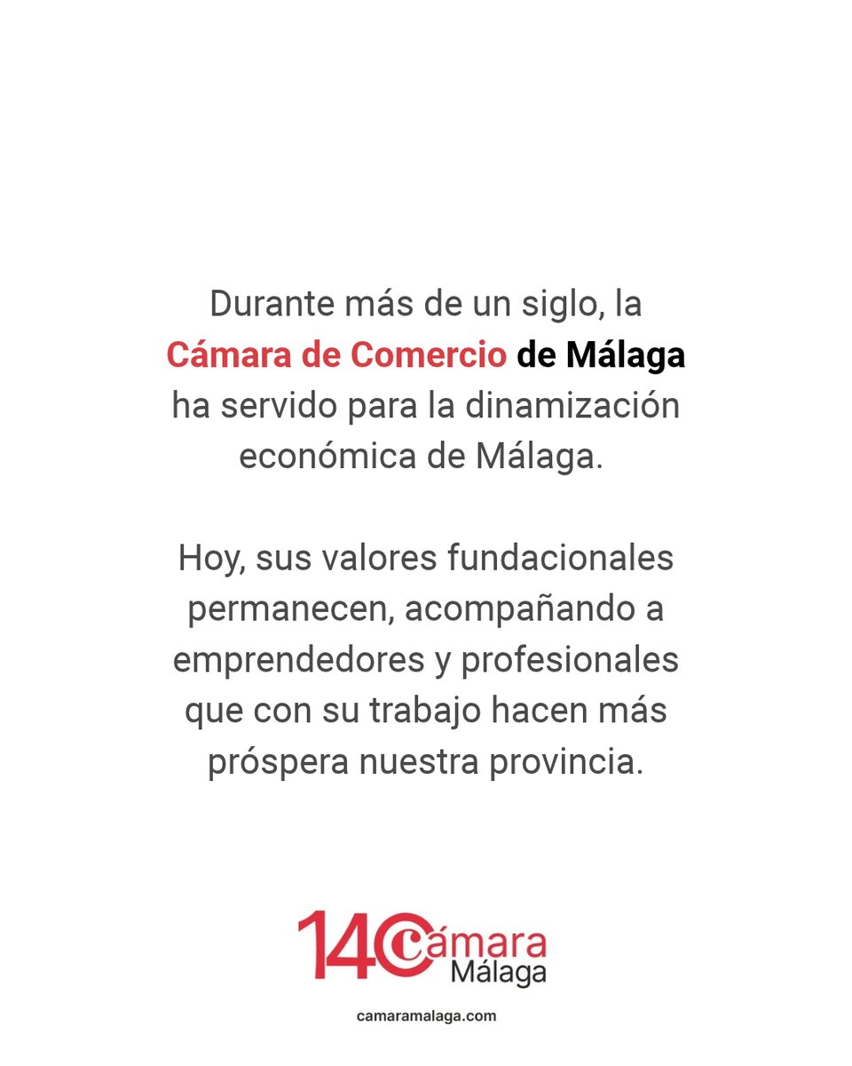 Camara_Malaga's tweet photo. Un corazón que representa todo lo que mueve nuestra provincia: su industria, su comercio, su turismo, su talento, su innovación y su capacidad para llegar al mundo.

Porque durante 140 años, la Cámara de Comercio de Málaga ha estado ahí, impulsando a quienes hacen avanzar nuestra tierra.

140 años siendo motor de la provincia.

🔗Conoce más: https://t.co/kQzRMldVHI

#140AñosCámaraMálaga