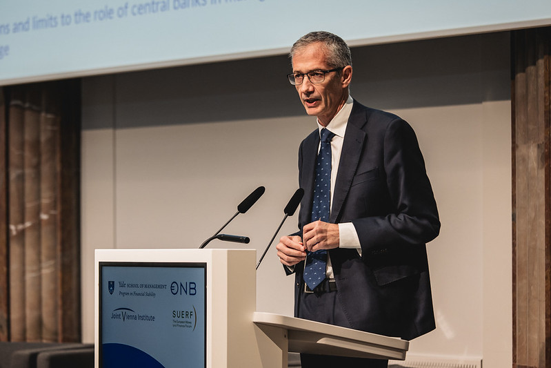 oenb's tweet photo. 🌍 Digital finance, AI, financial stability and crisis management: a packed day of discussions at the OeNB | SUERF | JVI | Yale Program on Financial Stability Conference.

🔗 https://t.co/UuFD8y4D9t

#FinancialStability https://t.co/AIDkmVzvse