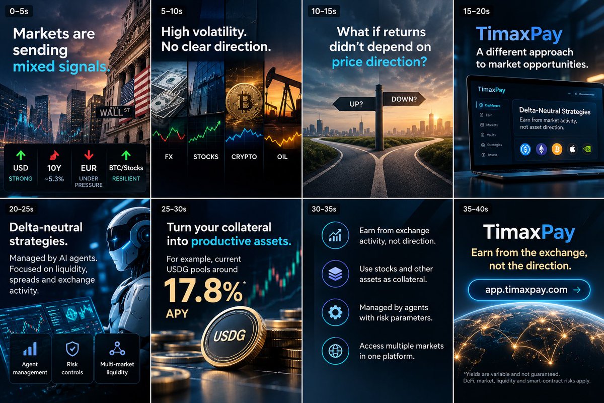 Valerii9116's tweet photo. At #TimaxPay, we use delta-neutral strategies and agent-managed liquidity pools designed to capture opportunities from exchange activity, liquidity and spreads — not simply asset price moves.
Earn from the exchange, not the direction.
https://t.co/OVvCZfTQQ3
#DeltaNeutral #money https://t.co/R0bcwNByGF