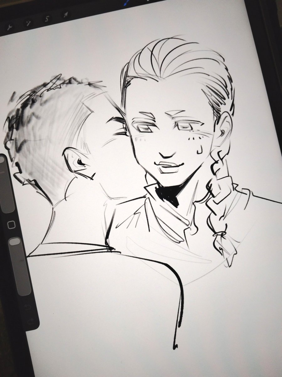 anunu0715's tweet photo. drawing anything on friend's ipad https://t.co/qG1Gmr53zT