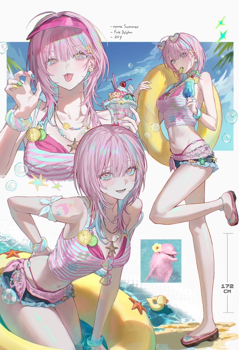 app_eal6's tweet photo. My OC !!🐬🩷 https://t.co/4adDEa1j7E