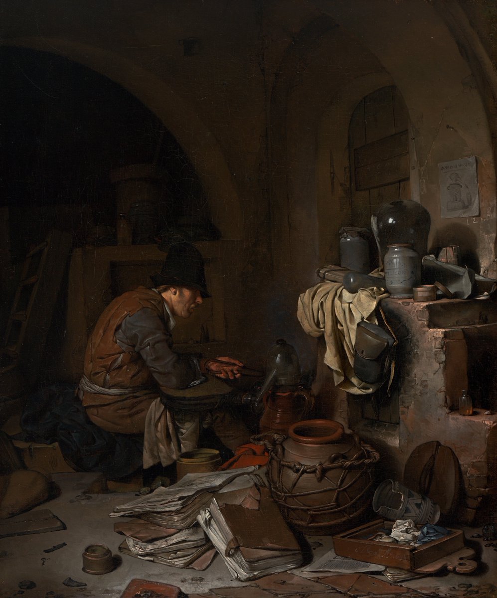 Goudriaan2's tweet photo. The Alchemist
Cornelis Bega, 1663 https://t.co/6pieBxvkNa
