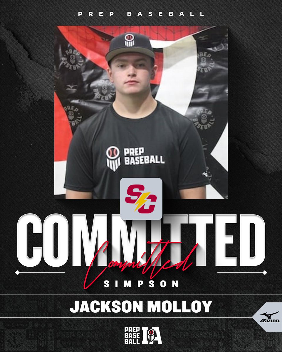 PrepBaseballIA's tweet photo. 🎓𝐂𝐨𝐦𝐦𝐢𝐭𝐦𝐞𝐧𝐭 𝐖𝐚𝐭𝐜𝐡🎓

Jackson Molloy (2027, RHP/3B, Ankeny) commits to Simpson.

👤 : https://t.co/V8mZxorbop

@StormBaseballSC X @Jacko0216 https://t.co/uNl91xfWuE