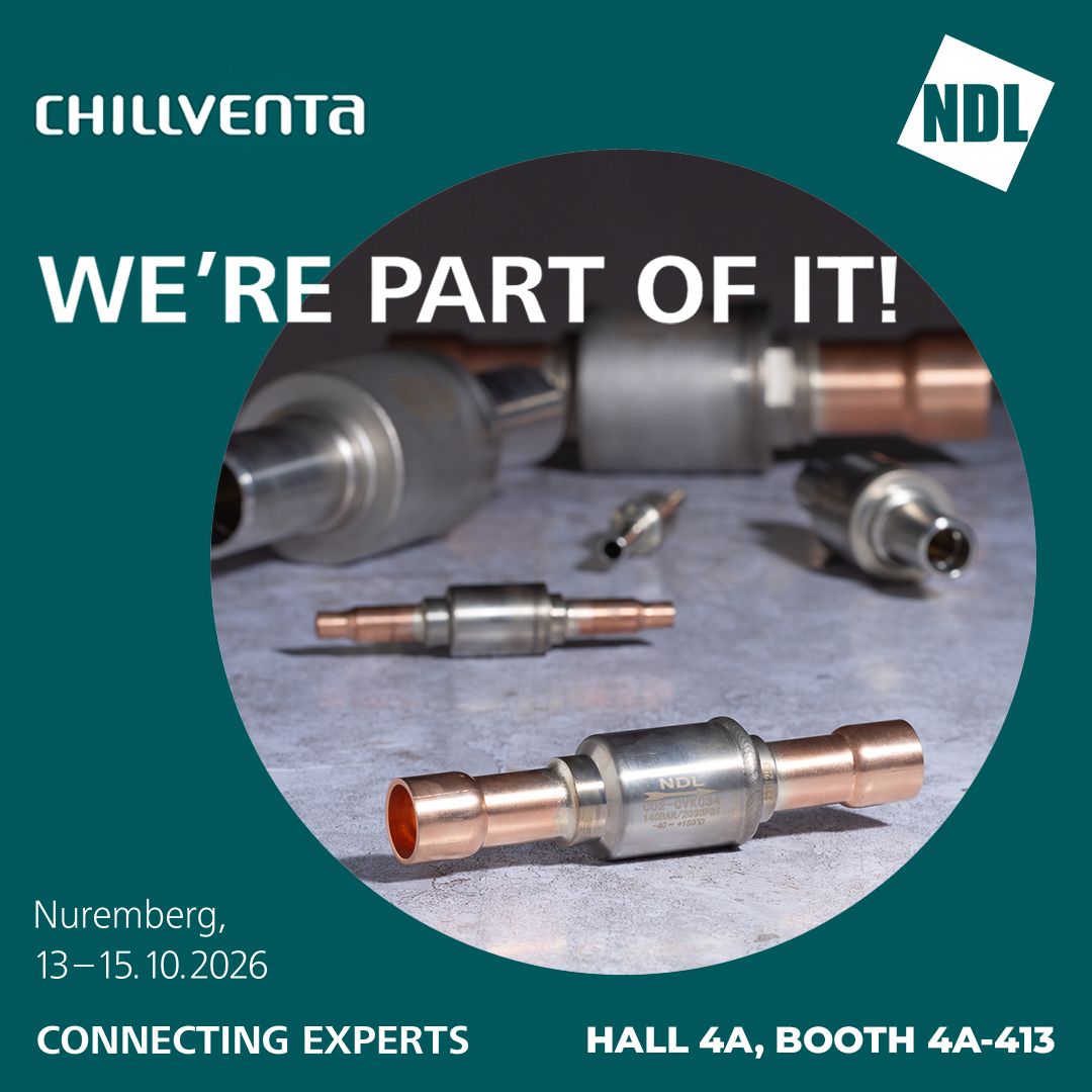 ndlindustries's tweet photo. 140 Bar. Built for COโ Refrigeration.
๐ Hall 4A | Booth 4A-413
๐
October 13โ15 | Nuremberg, Germany
See you at Chillventa!
#NDL #NDLIndustries #CO2Refrigeration #Chillventa #Chillventa2026 https://t.co/iJmvQH4Dr6