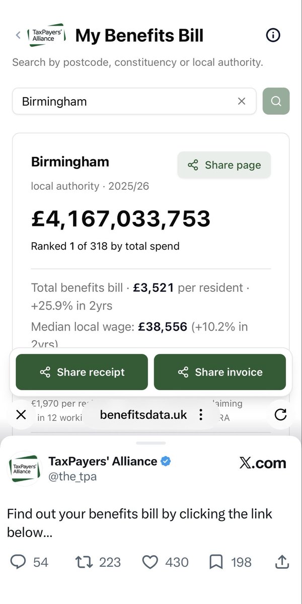NorthernSparky_'s tweet photo. Bradford and Birmingham alone are costing us nearly £6 BILLION a year in benefits. This simply is not sustainable. https://t.co/XxTCVPFbX5