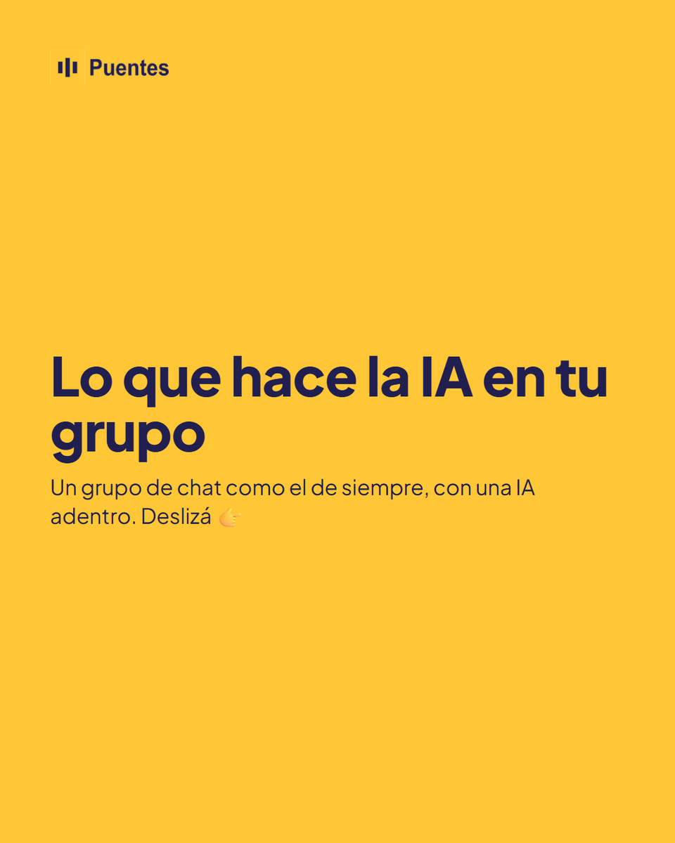 PuentesAI's tweet photo. Lo que hace la IA en tu grupo 👇

Transcribe los audios, arma las listas, recuerda a todos y se acuerda de lo que se dijo.

#WhatsApp #ia https://t.co/Tdww1NxXwN