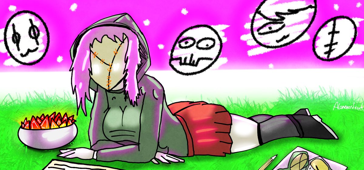 Alonraardv75174's tweet photo. Relaxing Day for Susie :3
#DBD #DeadbyDaylight #DBDFanArt #Art #FanArt #DigitalArt #Susie #TheLegion #Legion #Doodle #Drawing #Cute https://t.co/3dLayzgq2j