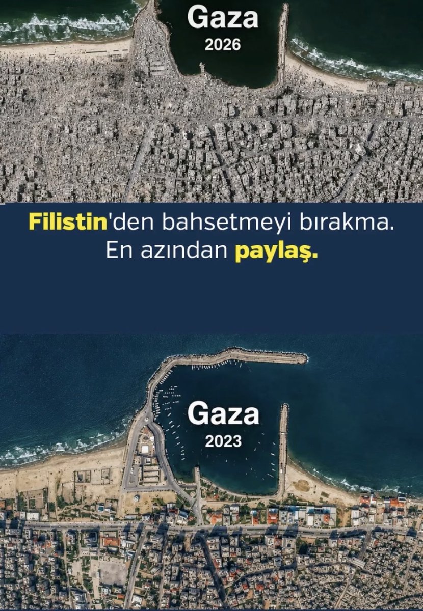 kartalceyhunn_'s tweet photo. Gazze'de yaşanan yıkımın boyutu.Sessiz kalmamak, yaşananları duyurmak ve adaleti haykırmak hepimizin görevi.

Filistin’den bahsetmeyi bırakma en azından paylaş…! 
#Gaza 

#mügeanlı #EmeklileriTüikBitirdi 
Osman Gökçek  Ömer Çelik Altın Çocuk Muhtarlar Yasin Kol https://t.co/DwlvqUbHJ7