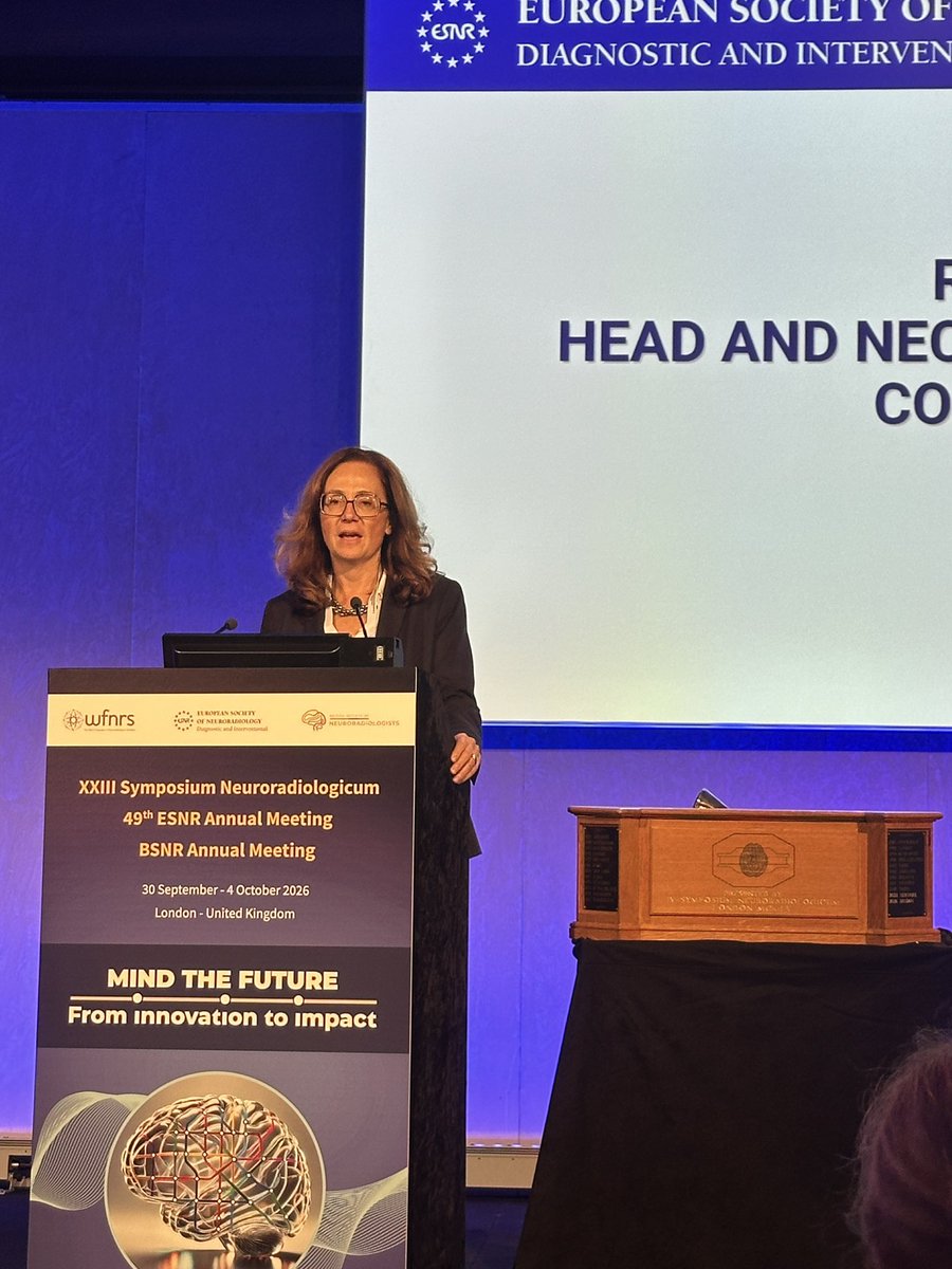 ESNRad's tweet photo. Please join us in welcoming Prof. Katarina Šurlan Popovič as the new Vice President of ESNR. 🧠

With extensive experience in neuroradiology and a long-standing contribution to ESNR, she joins the Society’s new leadership team.

#ESNR #Neuroradiology https://t.co/YJBV9Rh9Yg