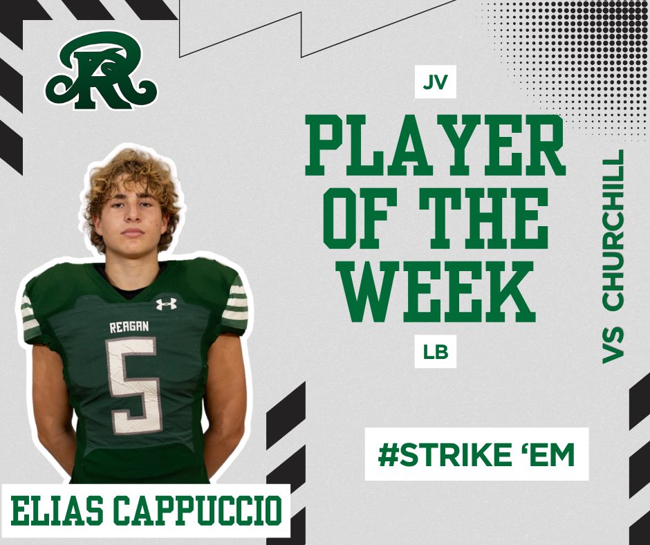 SAReaganFball's tweet photo. S/O our Sub-Varsity players of the week! 
#StrikeEm🐍 https://t.co/OqYV0Uu9d1