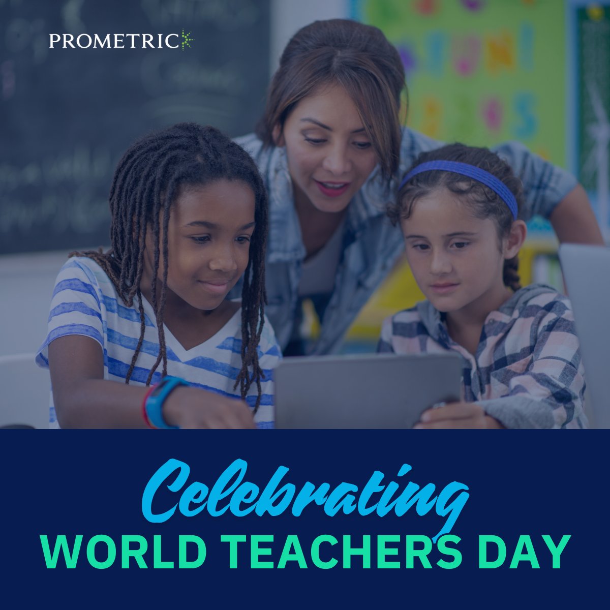 PrometricK12's tweet photo. 🍎 Student success starts with great educators.

This World Teachers' Day, we're celebrating the teachers who help students learn, grow, and thrive.

#WorldTeachersDay #Education #K12Education https://t.co/V75hpwffWq