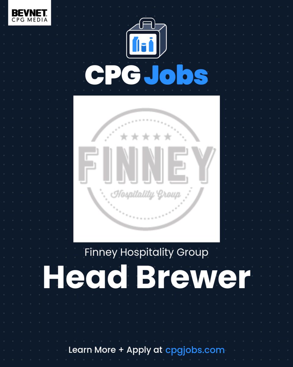 CpgJobs's tweet photo. Finney Hospitality Group is hiring a Head Brewer for The Tap Brewery in Bloomington, IN. View the job and apply: https://t.co/4exUPKQxpQ https://t.co/7O5oeHTgzY