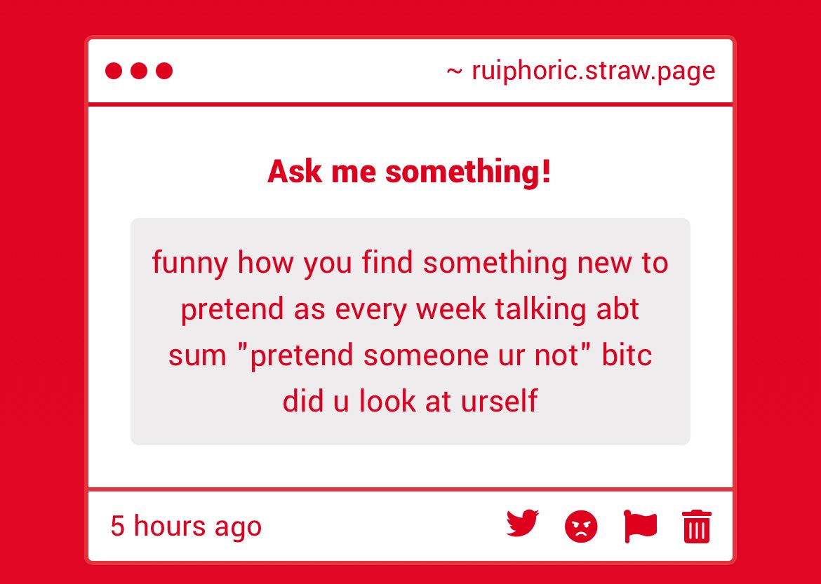 so6kasa's tweet photo. so liking different characters means im pretending to be someone im not? Also u didnt even get my point, what i meant was those peopel
who have no issues in life acting liek they have issues to look cool on https://t.co/xi6kG5Ju4V https://t.co/H3SznPPEVY