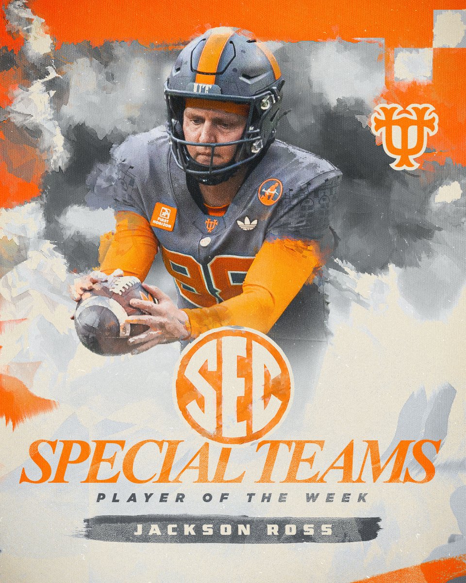 Vol_Football's tweet photo. weekly @SEC honors x3

Offensive POTW » DeSean Bishop
Defensive POTW » Dejuan Lane
Special Teams POTW » Jackson Ross

read more → https://t.co/SsMjhzsOG9

#GBO🍊 https://t.co/3fnPN9BKp4