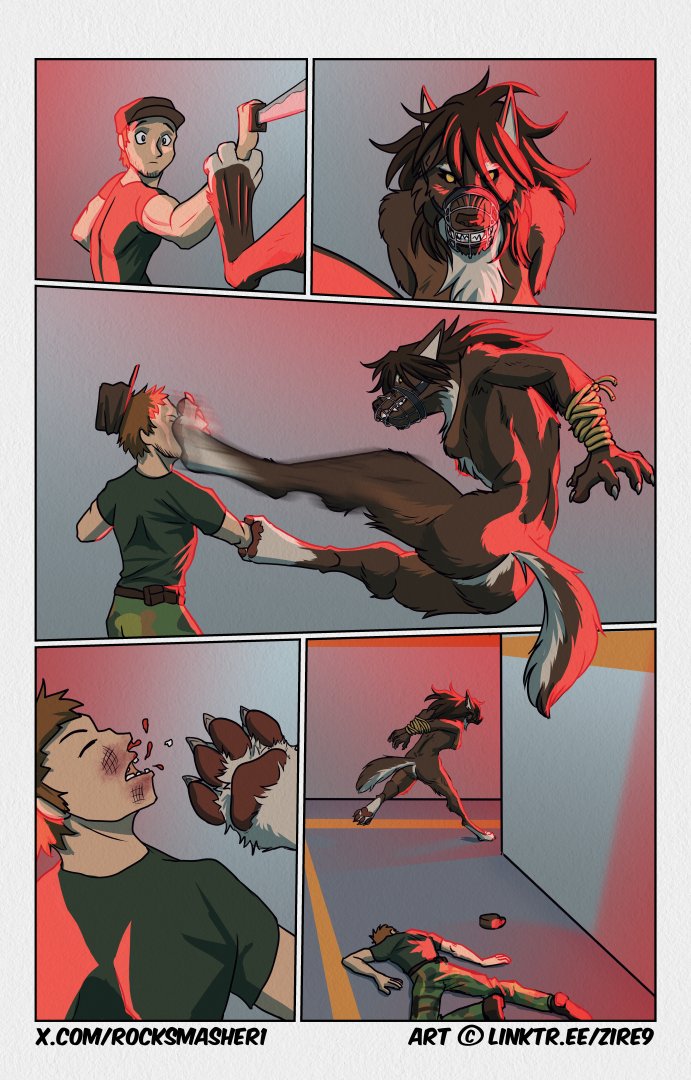 zire9's tweet photo. Thanks to @/Rocksmasher1 for sponsoring page 3 of "The escape" comic 
Here are the 3 pages so far: https://t.co/8bqAyUaTfn