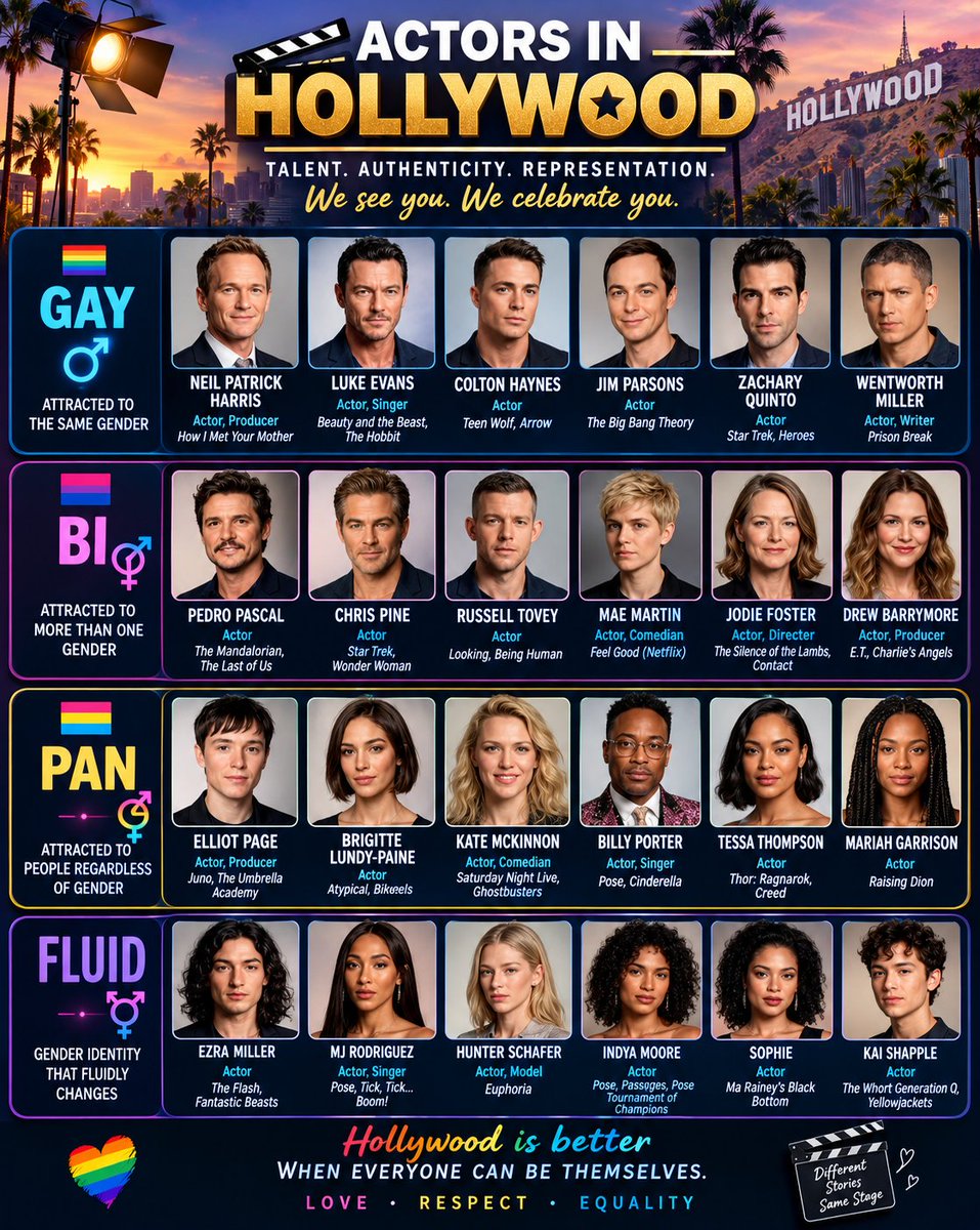 horlarmilekzih's tweet photo. Hollywood shines brightest when people are free to be themselves. 🌈✨ Talent, authenticity, love, and representation belong on every stage. 🎬❤️ https://t.co/rnZlMcknUY