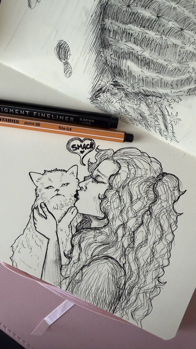 _mowei's tweet photo. Inktober 2026 DAY 5: Smack

There’s a double “smack” here 😏😘🙀

#inktober2026 #inktobersmack #inktober52 #inktober #ink https://t.co/DE0yuKTUIf