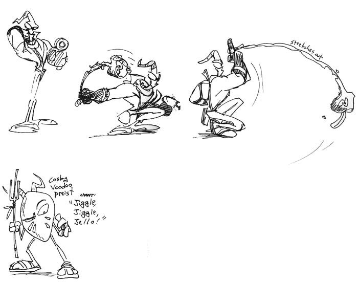 SSNTails's tweet photo. For a brief moment back in 2000, I was involved with planning for an EWJ fan game. These drawings, by a gal I don't remember, is as far as things got before we disbanded and I went back to SRB2.
I especially liked the picnic table-top gelatin idea. https://t.co/XznoDAOJHR