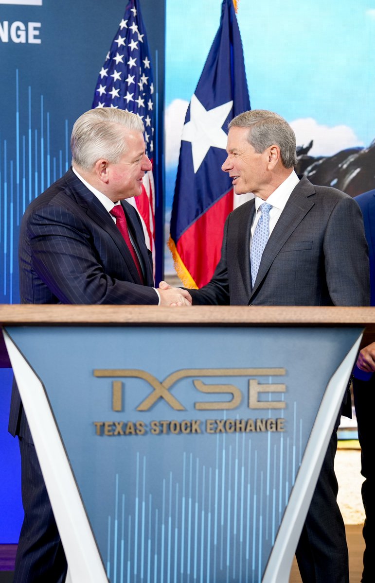 TXStockExchange's tweet photo. Today, Energy Transfer (TXSE: ET), Sunoco (TXSE: SUN), SunocoCorp (TXSE: SUNC) and USA Compression (TXSE: USAC) are the first primary corporate listings on the Texas Stock Exchange.

TXSE and @EnergyTransfer celebrated this historic moment with leaders, employees, and other guests at this morning's market open bell ringing ceremony in Dallas.