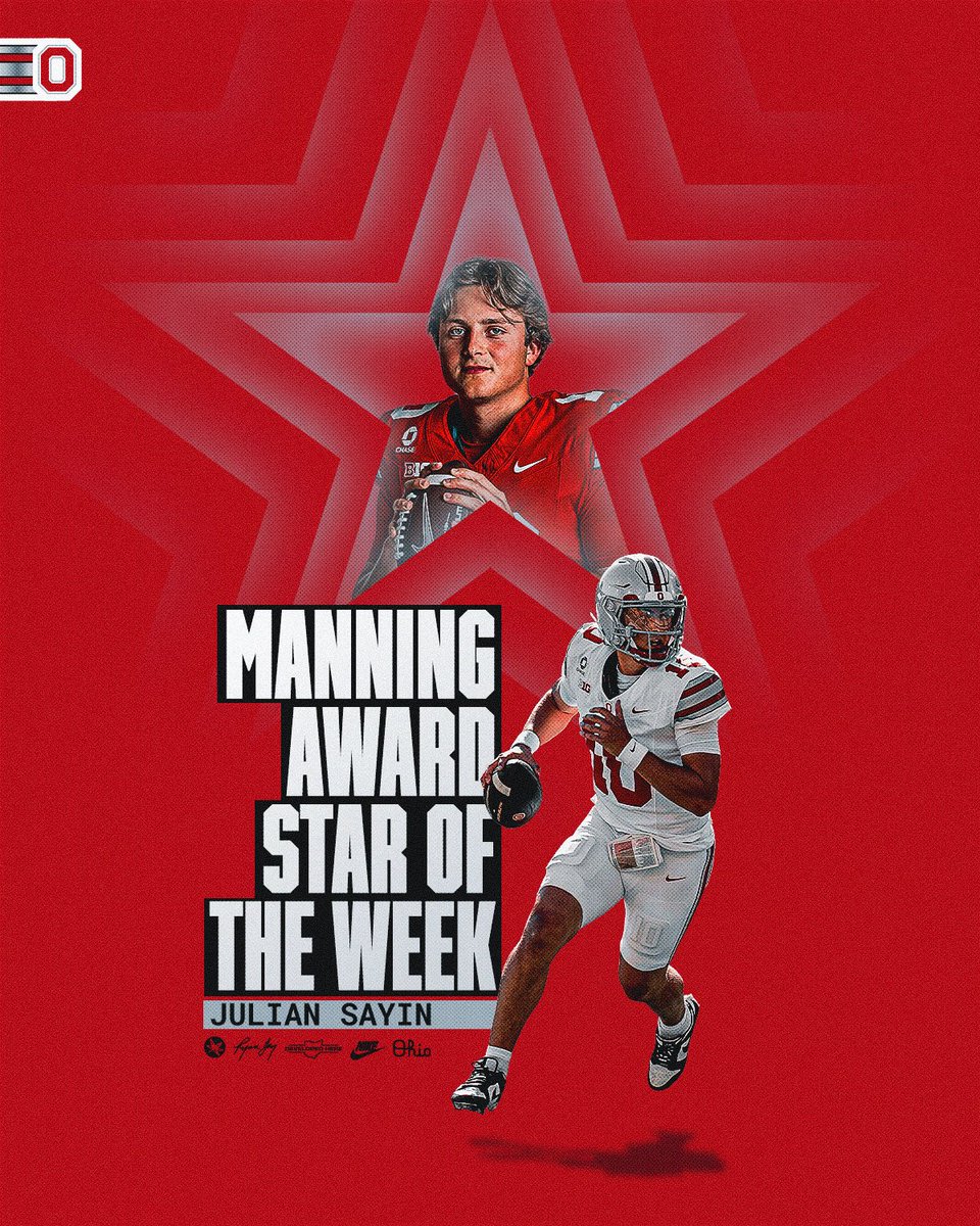 OhioStateFB's tweet photo. Back to Back ⭐️ of the week

@juliansayin2 https://t.co/xJXKYigcwe