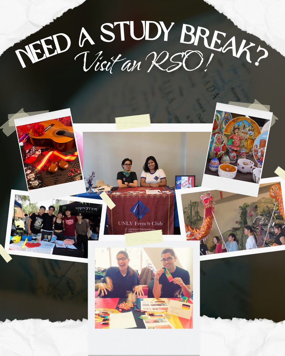 WLC_UNLV's tweet photo. Need a study break? 📚

Visit an RSO! Student clubs are a great way to meet classmates, practice your language skills, explore culture, and take a break from midterm prep.

🇨🇳 Chinese Corner
🇫🇷 French Club
🇩🇪 German Club
🇮🇹 Italian Club
🇯🇵 JSA
🇪🇸 Spanish Club

Find a club today! https://t.co/7jKfBrlsQF