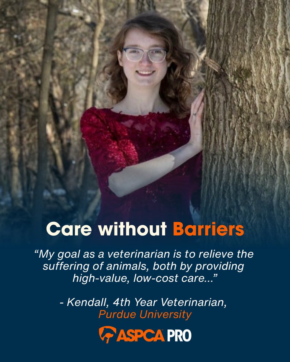 ASPCAPro's tweet photo. 🎓 As we reach the midpoint of another academic year, we're continuing to celebrate the next generation of veterinary professionals, who are also part of the inaugural 2026 @ASPCA Scholars! https://t.co/Bc7ev7HQnn @LifeAtPurdue @ucdavis @michiganstateu @CCDedu https://t.co/1S5qNVJ22a