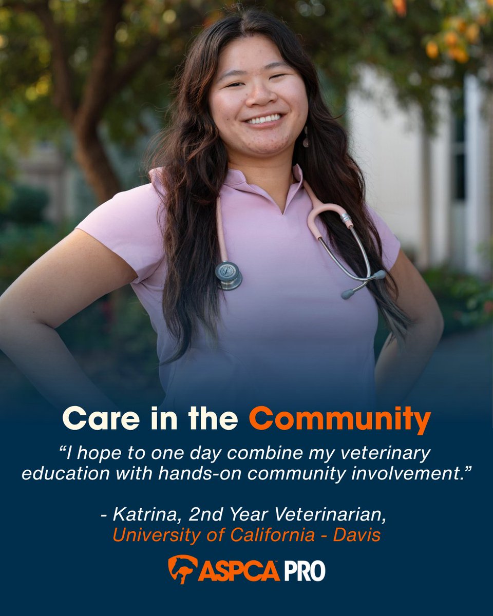ASPCAPro's tweet photo. 🎓 As we reach the midpoint of another academic year, we're continuing to celebrate the next generation of veterinary professionals, who are also part of the inaugural 2026 @ASPCA Scholars! https://t.co/Bc7ev7HQnn @LifeAtPurdue @ucdavis @michiganstateu @CCDedu https://t.co/1S5qNVJ22a