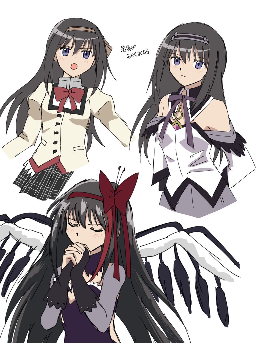 Osushiumee's tweet photo. やっとほむらの描き方定まってきた https://t.co/fr9naCOi4g