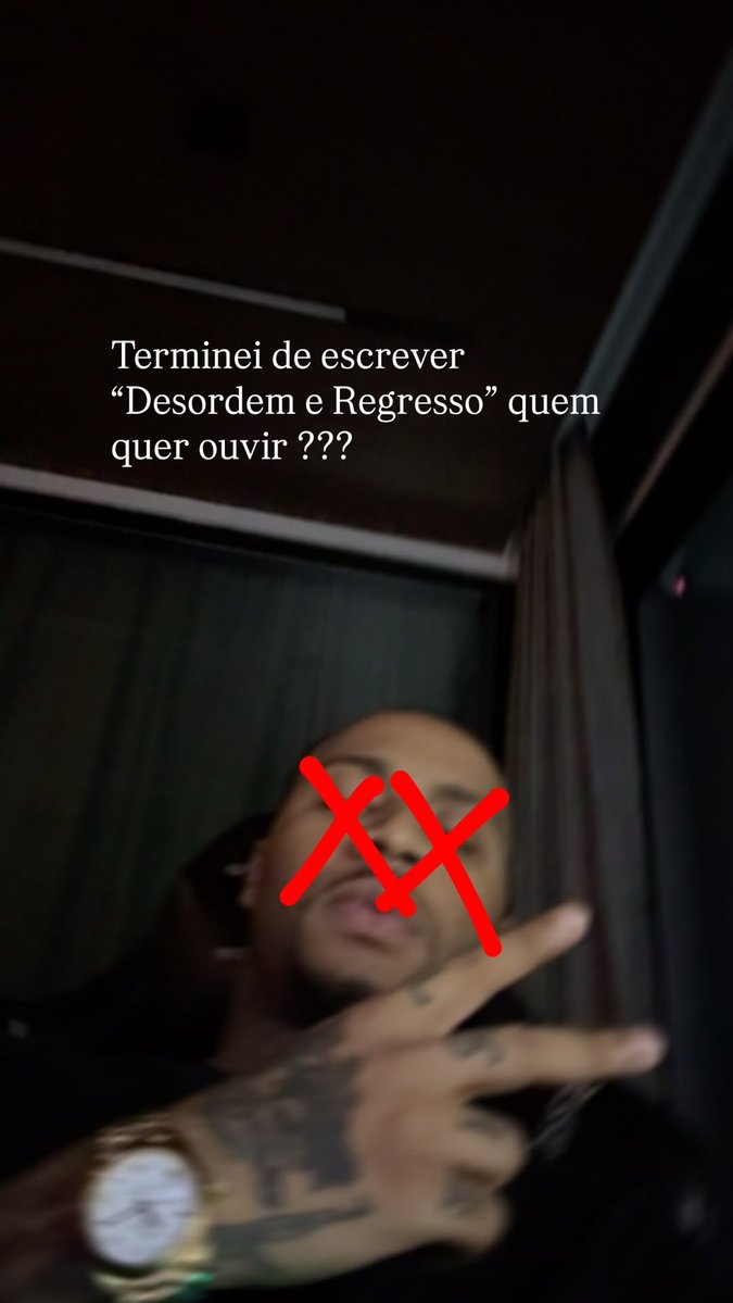 trapcit0u's tweet photo. 🚨OROCHI revela que terminou de escrever sua música "DESORDEM E REGRESSO", que viralizou recentemente.

QUEM QUER OUVIR? https://t.co/F931xWYcA2