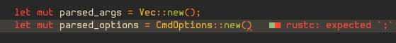 Hexa0xAC's tweet photo. @qcaggro @cammie9x Mf talking about 30 minutes to find a missing semicolon when both editors used for coding and most compiled languages literally report it and show you the exact location of the missing semicolon 😭 https://t.co/kHMJ2aVinv