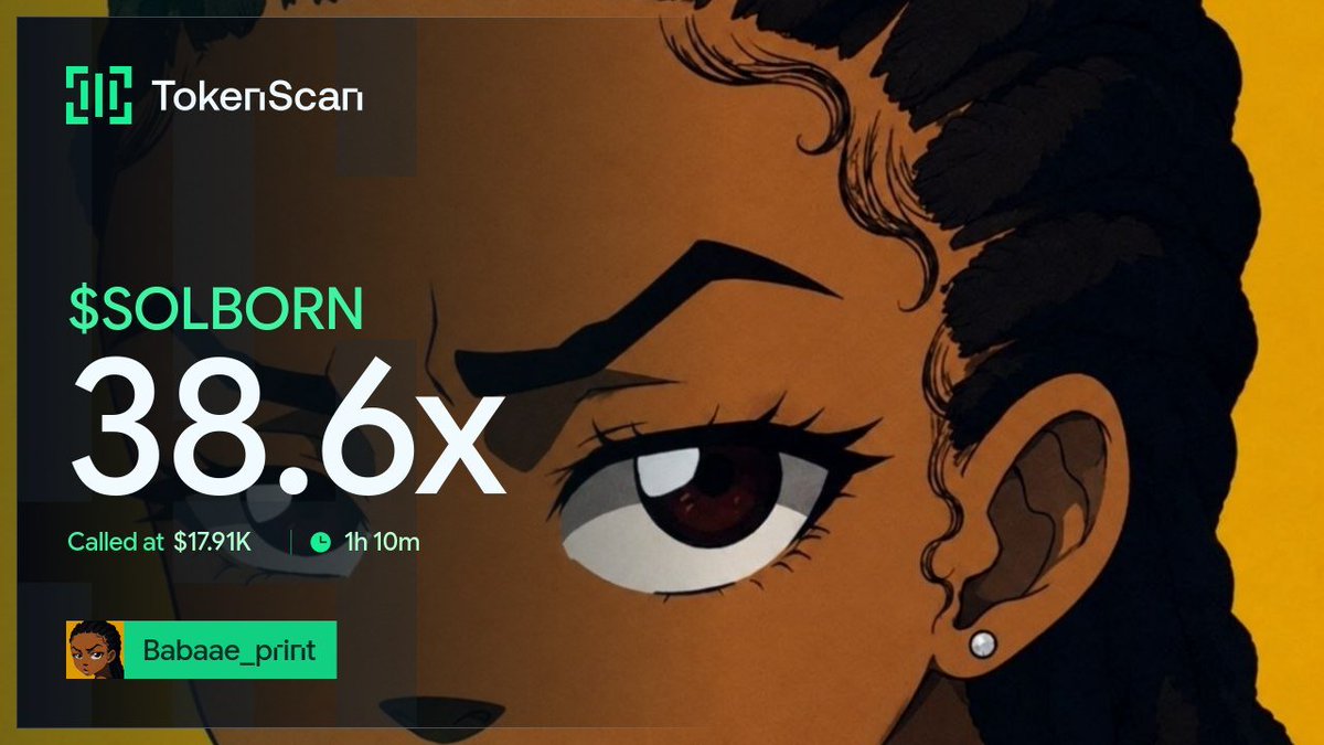 Babaae_printt's tweet photo. 38x profit 📈 from entry on $SOLBORN 🚀 https://t.co/ORuFBzCi6z