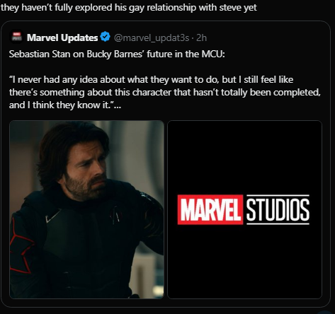 asawa_ni_bucky's tweet photo. don't fucking piss me off. this interview was all about bucky and seb being tone deaf towards mackie/sam and you all still manage to make it about your yaoislop ship. https://t.co/goiCylOGCv
