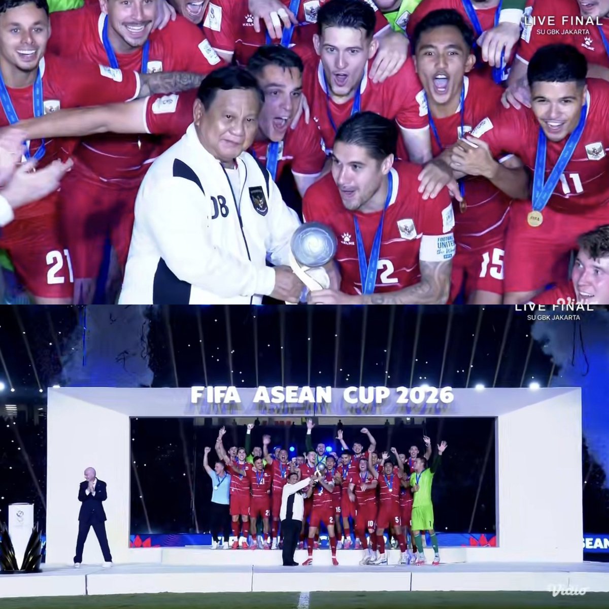 idextratime's tweet photo. FIFA ASEAN CUP 2026 CHAMPIONS, INDONESIA! 🇮🇩🏆👏🏼😭 https://t.co/tP3AIkFvJY