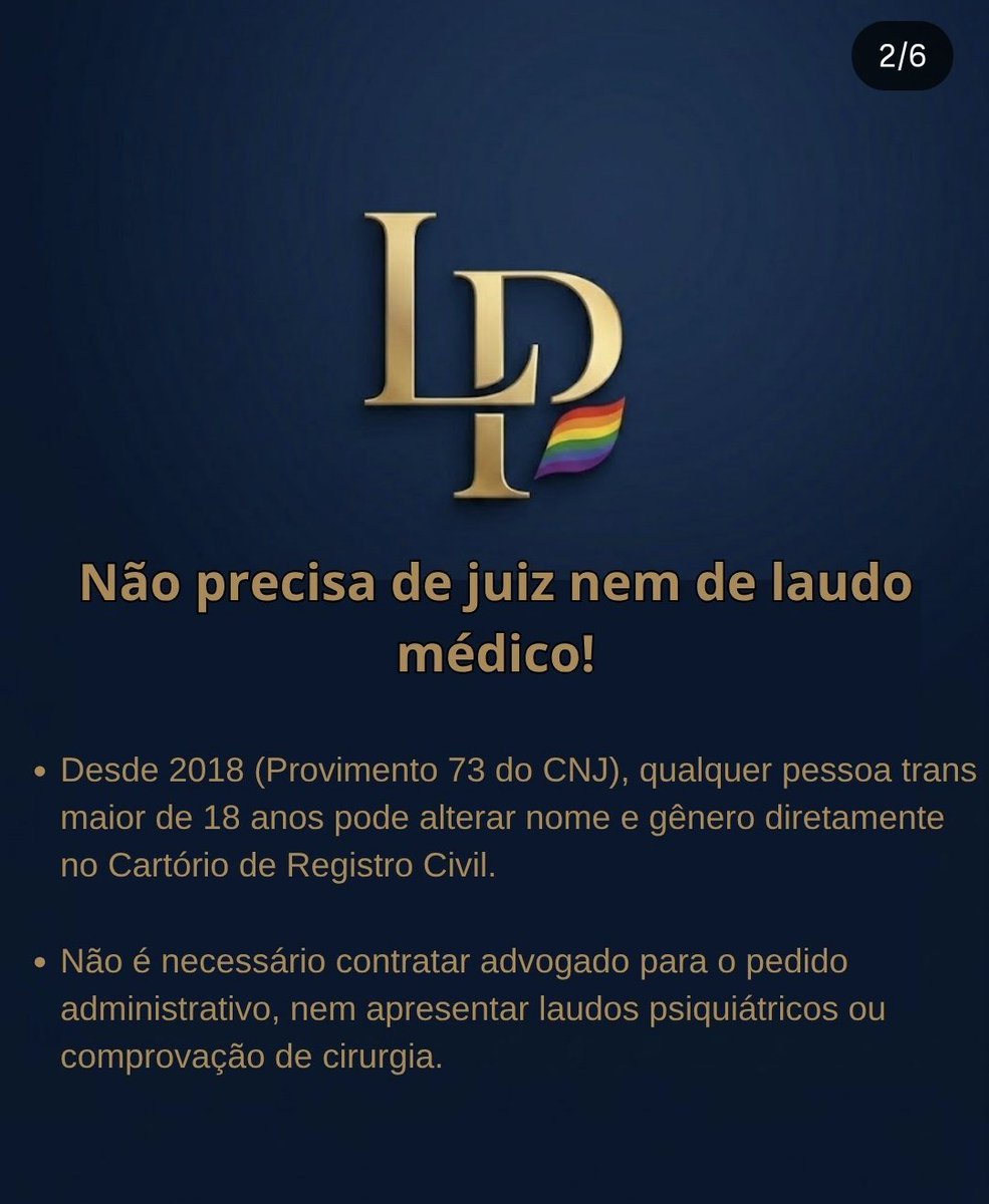 Lari_Love29's tweet photo. Gente, lembrando que sou advogada e no insta (@ larissapaivaadv) estarei fazendo uma série de postagens com passo a passo de retificação de nome e gênero, acesso a th pelo SUS, acesso a cirurgias pelo plano entre outras coisas. https://t.co/0hVLE7G269