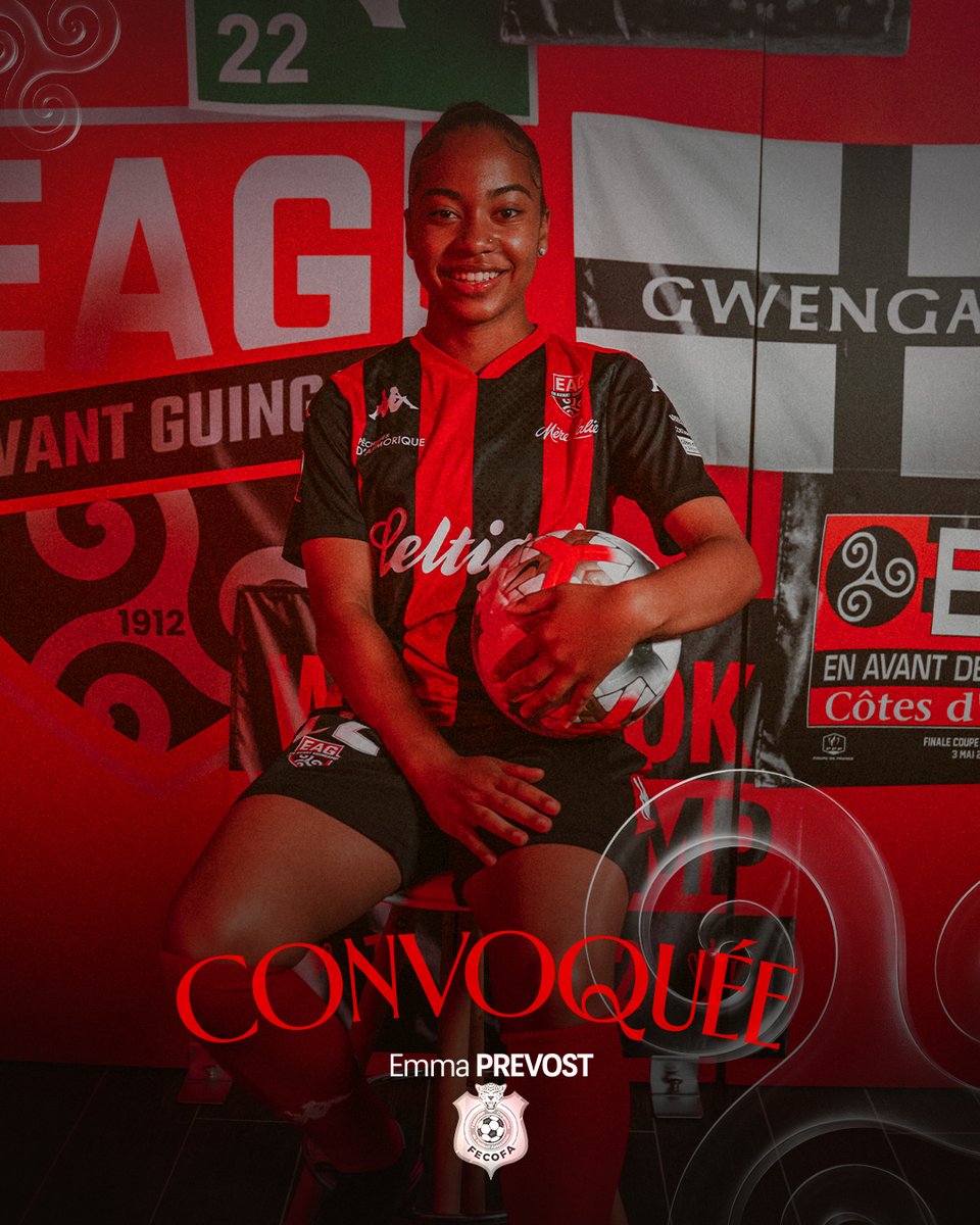 EAG_feminines's tweet photo. 𝐄𝐦𝐦𝐚 a été convoquée avec l’équipe nationale de la RD du Congo. 🇨🇩

Dans le cadre des éliminatoires des 𝐉𝐎 𝐝𝐞 𝐋𝐨𝐬 𝐀𝐧𝐠𝐞𝐥𝐞𝐬 𝟐𝟎𝟐𝟖, les Léopards dames affronteront la Côte d’Ivoire dans une double confrontation (9 et 13 octobre). 🔥

#EnAvant #WarRaok https://t.co/FP9J9lwvgb