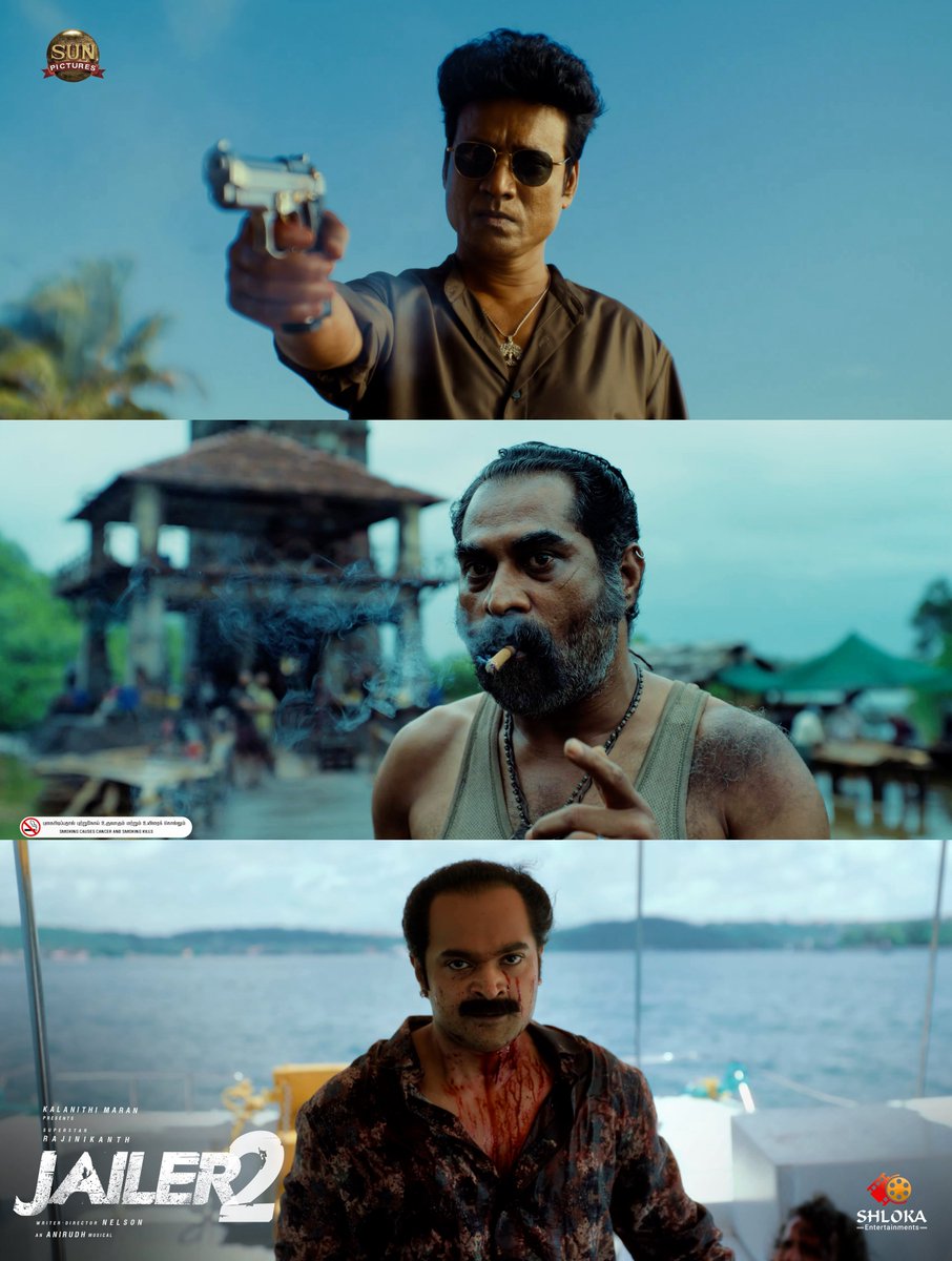 ShlokaEnts's tweet photo. ONE MAN. MANY ENEMIES. ZERO ESCAPE🔥

The villains of #Jailer2 are about to meet the FEAR 🔥🔥🔥

And the fear is TIGER MUTHUVEL PANDIAN🙌⭐️

Premieres October 14th

Distributed by @ShlokaEnts https://t.co/v4uCJTPb9Y