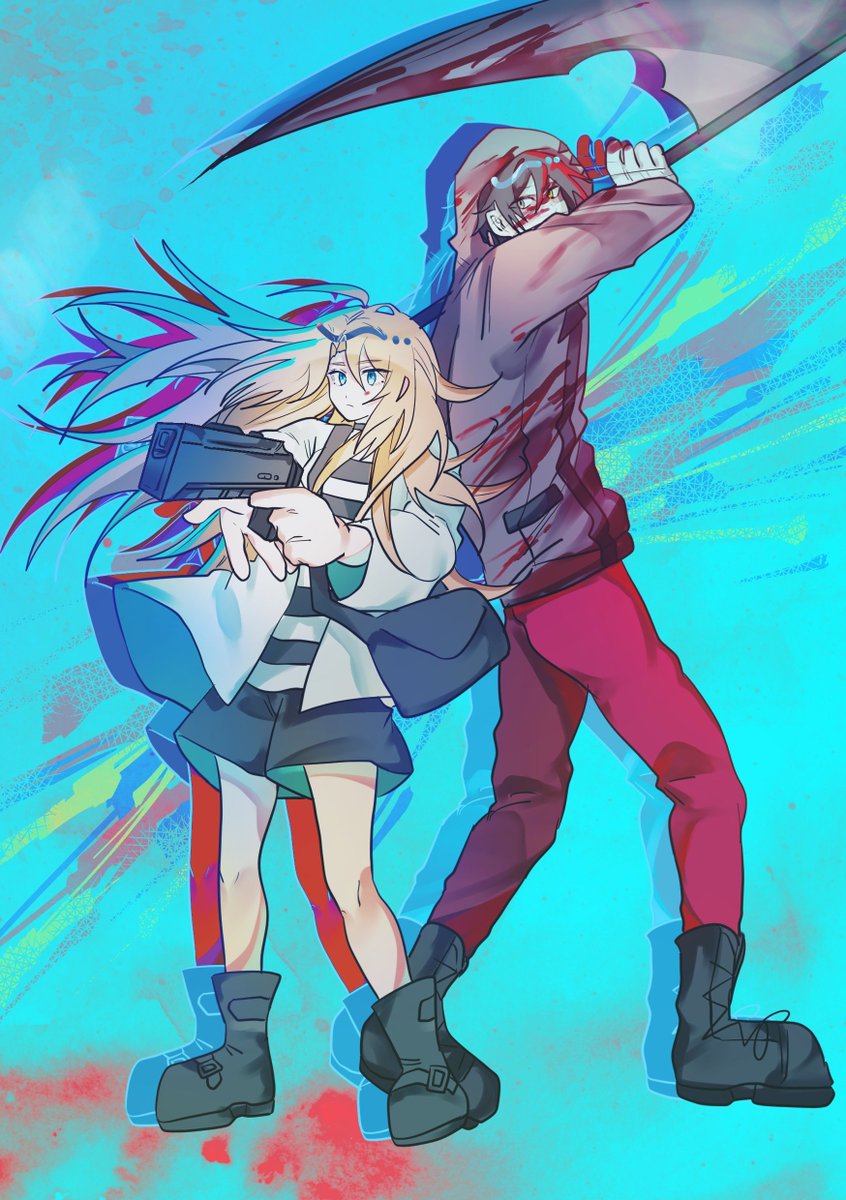 mkttlove_0877's tweet photo. 問題児2人、ただし最恐
#殺戮の天使 https://t.co/0zK6I3c8US