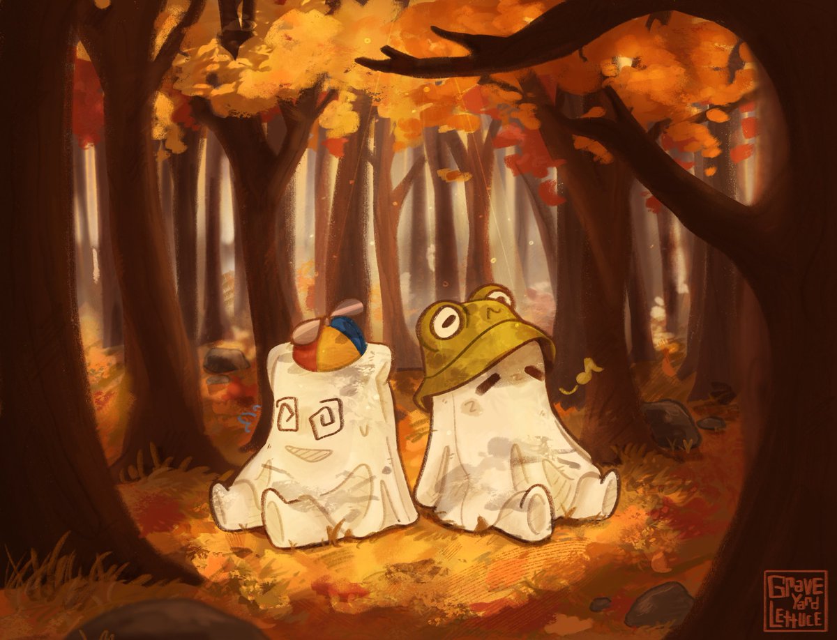 grave_lettuce's tweet photo. how has it been TWO YEARS ? 

they’re finally taking a break from playing tag :,)
-
#frousetober2026 #blargfanart #smii7yfanart https://t.co/C1gVkuns2l