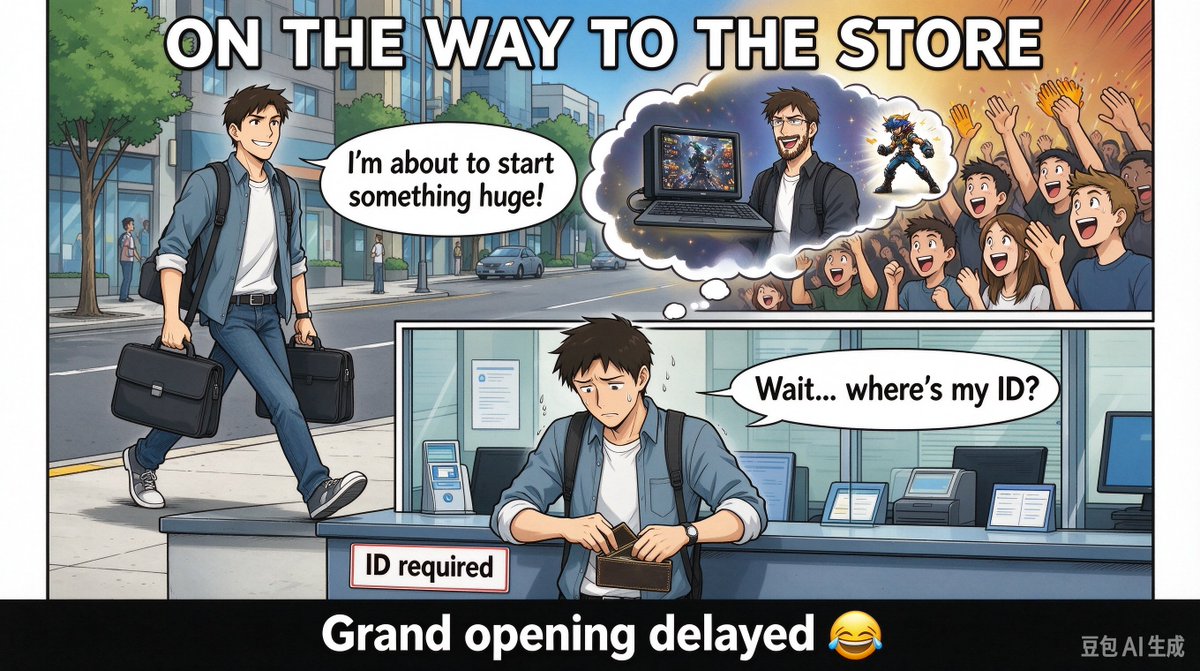 FTGhost_Dev's tweet photo. I psyched myself up the entire walk to apply for a new phone number for my game social accounts. I was convinced I was stepping into the start of something huge. Turns out the only thing I brought was my big dreams. No ID. Some of the biggest dev struggles are just dumb little real-life moments 😂
#IndieDevLife #GameDeveloper #CreatorLife #FunnyStory #Storytime