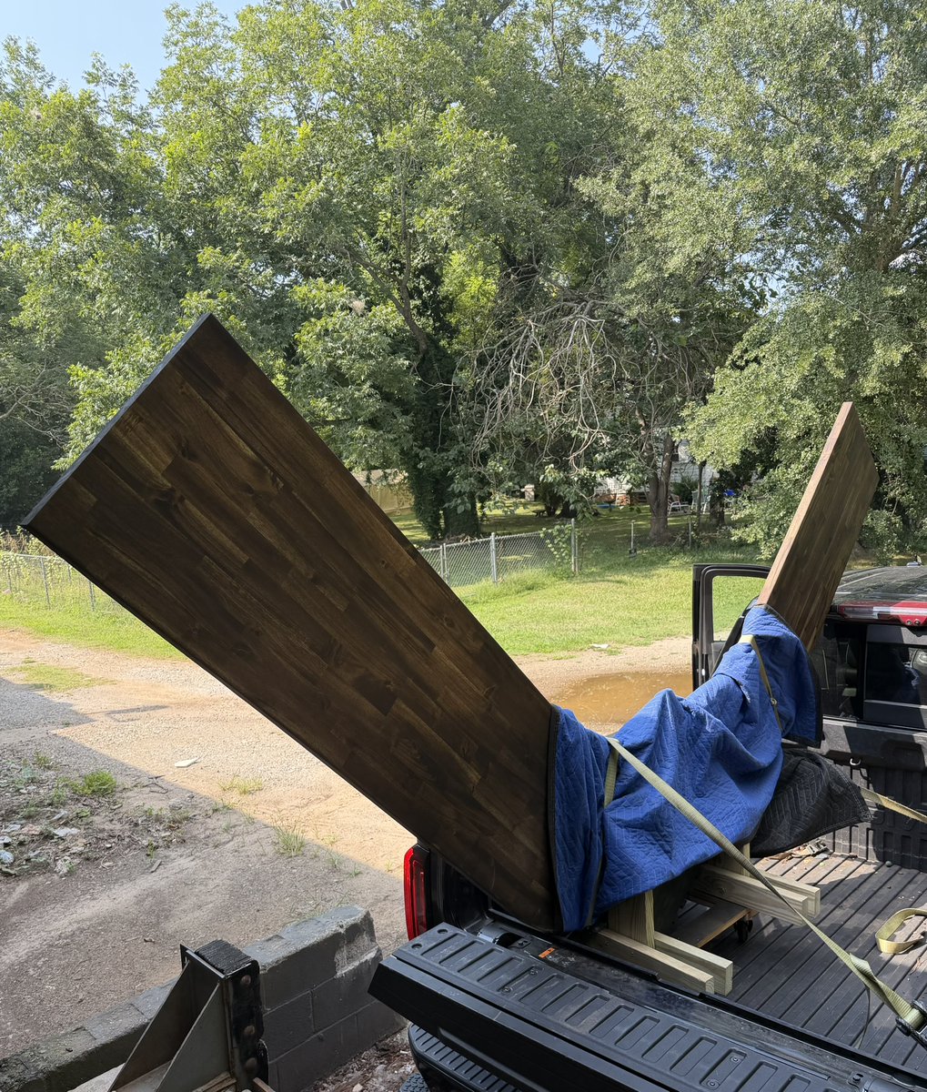 1of1WoodWorker's tweet photo. Two finished tops. V-racked. Blanketed for the road.
One of one — Statham, GA.
https://t.co/AC8jb9ek9Y
#deliveryday #customfurniture #woodworking #woodtable #1of1 #handmade https://t.co/B1Z4uoImtU