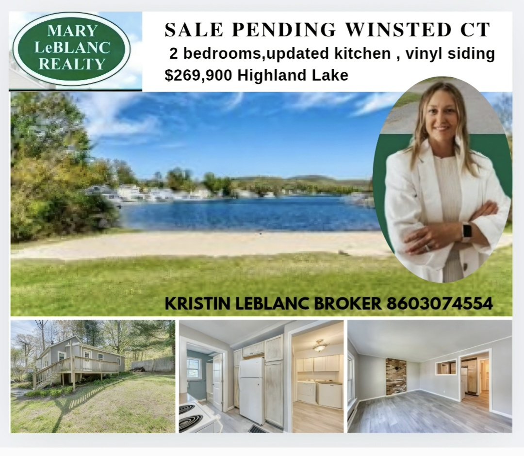 LeBlancRealty's tweet photo. SALE Pending 🌺 enjoy #Highland Lake living ! Call Kristin LeBlanc Broker 8603074554 to sell your home . Located in #Winchester Ct $269900. Just in time for Summer. Relax in this one level living, cozy year round cottage with #views of the lake from your deck and just a short distance to Resha beach.
On your tour you will enter through a large entry to an open living room with large window to let in natural light, updated kitchen, 2 bedrooms, 1 full bath, main level laundry, front and rear deck, large yard & shed. New flooring throughout, new roof, HW heater is only 4 years old, vinyl siding & fire pit. Year round lake living. https://t.co/Dghaw5mtDT