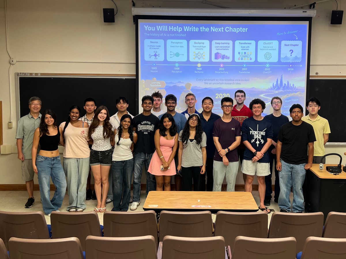 ucsbcs's tweet photo. Big news! 🎉 UCSB's new undergraduate BS degree in AI is officially here — and the inaugural cohort just kicked off their freshman seminar with renowned AI researcher Professor Xifeng Yan! 🤖

Read more: https://t.co/mfin940A3y

#UCSB #ComputerScience #AI #AIEducation #FutureOfAI https://t.co/X0FVo0zbl5