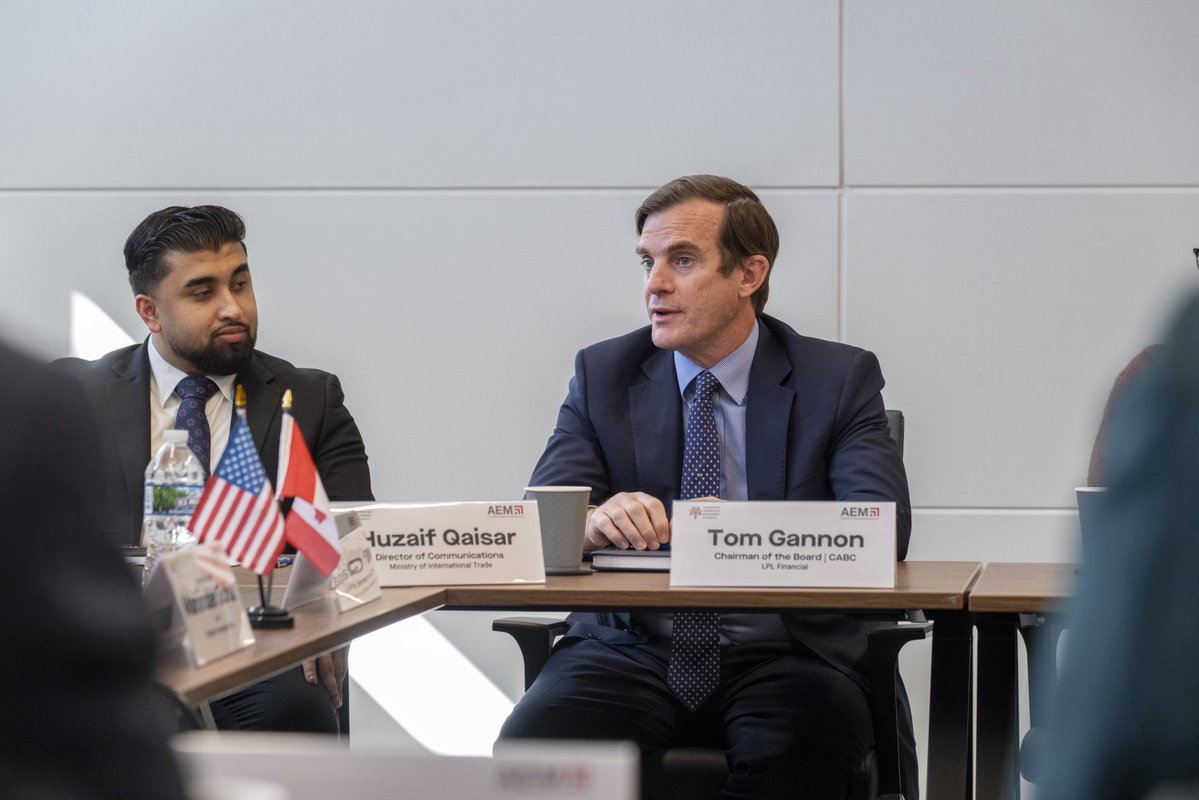 cabc_co's tweet photo. Thank you to Minister @MSidhuLiberal and Consul General of Canada in Chicago Claire Kennedy for joining our G20 Trade Ministerial Roundtable last week in Milwaukee.
1/2 https://t.co/EmjOWIl59G